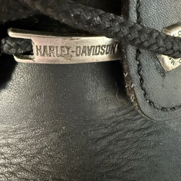 Vintage Harley-Davidson 91003 Men's Leather Harness‎ Boots Black Size 9 Moto - Picture 9 of 9